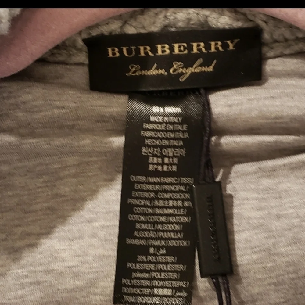 Burberry Gray Knit Cape - Authentic